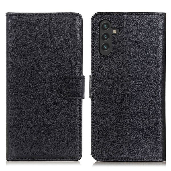 Classic Litchi Texture PU Leather Wallet Stand Full Protection Phone Cover Case for Samsung Galaxy A13 5G   A04s 4G (164.7 x 76.7 x 9.1 mm) For Cheap