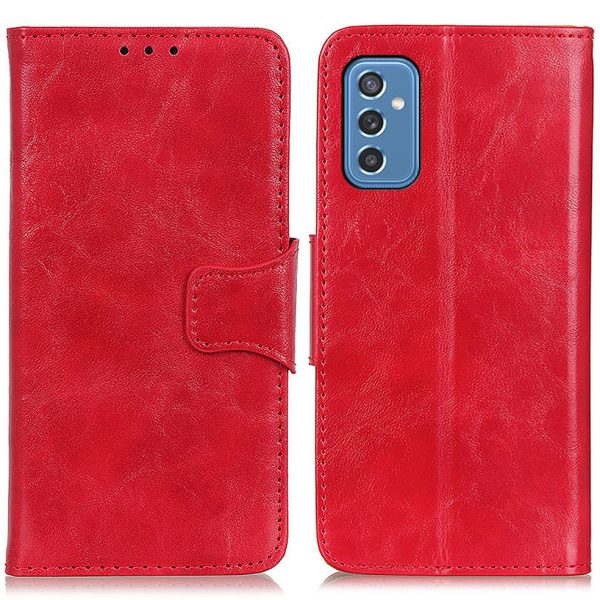 Crazy Horse Texture Split Leather Wallet Stand Phone Shell Case for Samsung Galaxy M52 5G For Discount