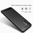 Carbon Fiber Brushed Texture Anti-scratch Shockproof Soft TPU Non-slip Phone Cover for Samsung Galaxy M52 5G For Cheap