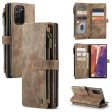 CASEME C30 Series for Samsung Galaxy Note20 Note20 5G Supporting Stand Design Scratch Resistant PU Leather Phone Case Zipper Pocket Wallet Phone Cover For Sale