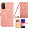 Cell Phone Cover for Samsung Galaxy A02s (164.2x75.9x9.1mm), Skin-touch PU Leather Pattern Imprinting Design Hands-free Stand Wallet Phone Case with Shoulder Strap Discount