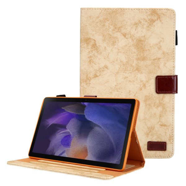 Cloth Texture Business Style Foldable Stand PU Leather Tablet Case Cover with Card Holder for Samsung Galaxy Tab A8 10.5 2021 SM-X200 X205 Hot on Sale