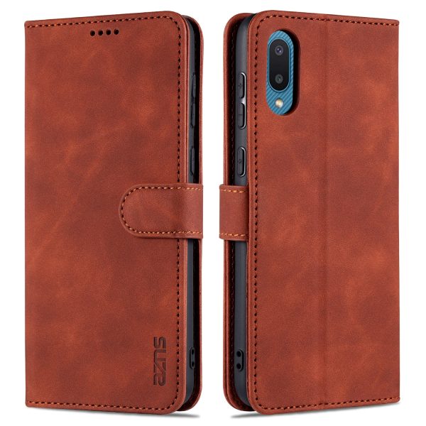 AZNS Leather Phone Case with Wallet Stand for Samsung Galaxy A02 M02 Sale