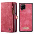 CASEME 008 Series Stylish Detachable 2-in-1 Multi-Function TPU + Split Leather Phone Wallet Stand Shell for Samsung Galaxy A12 Fashion