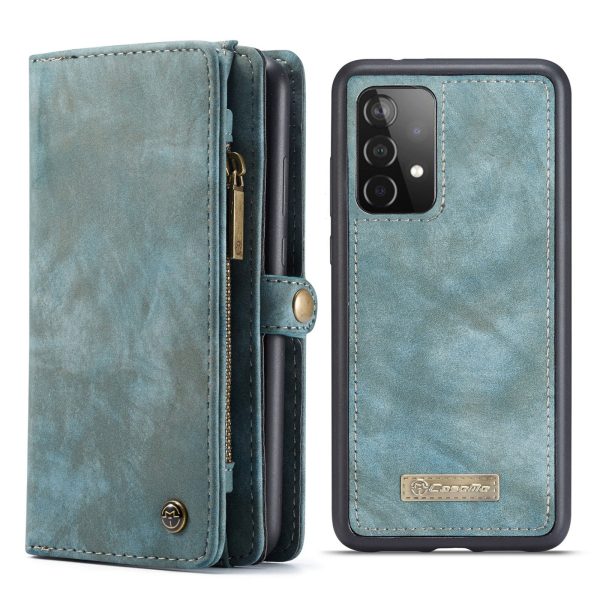 CASEME Multi-function Wallet Design TPU + Split Leather 2-in-1 Phone Shell for Samsung Galaxy A52 4G 5G   A52s 5G Online Sale