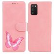 Big Butterfly Pattern Printing Skin-touch PU Leather Stand Wallet Phone Cover Shell for Samsung Galaxy A03s (164.2 x 75.9 x 9.1mm) Online