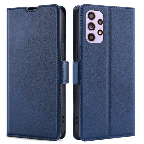 Card Slot Design Side Magnetic Closure Overall Protection PU Leather Phone Stand Case for Samsung Galaxy A33 5G Online now