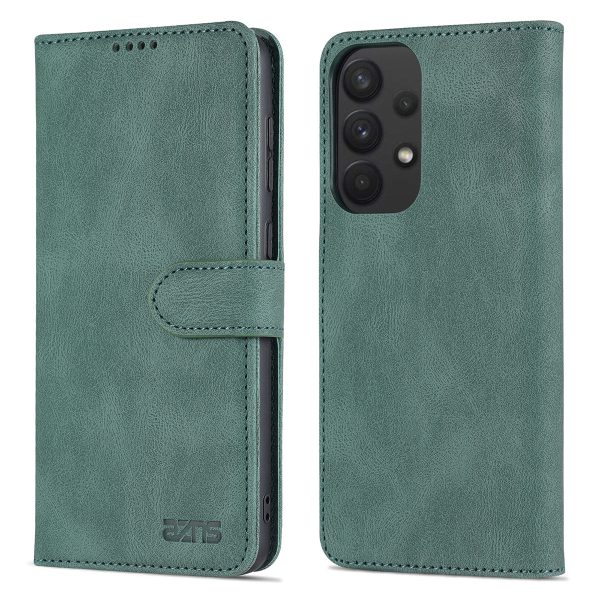 AZNS for Samsung Galaxy A33 5G Well-protected Scratch-resistant PU Leather Wallet Stand Phone Case Shell Fashion