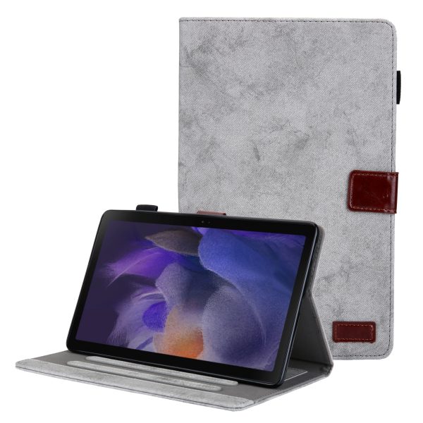 Cloth Texture Business Style Foldable Stand PU Leather Tablet Case Cover with Card Holder for Samsung Galaxy Tab A8 10.5 2021 SM-X200 X205 Hot on Sale