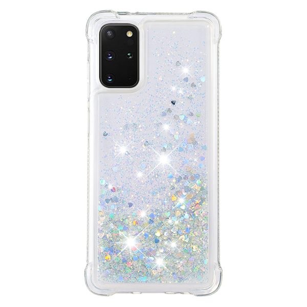 Well-protected Soft TPU Flowing Quicksand Phone Cover Case for Samsung Galaxy S20 Plus 4G 5G Online now