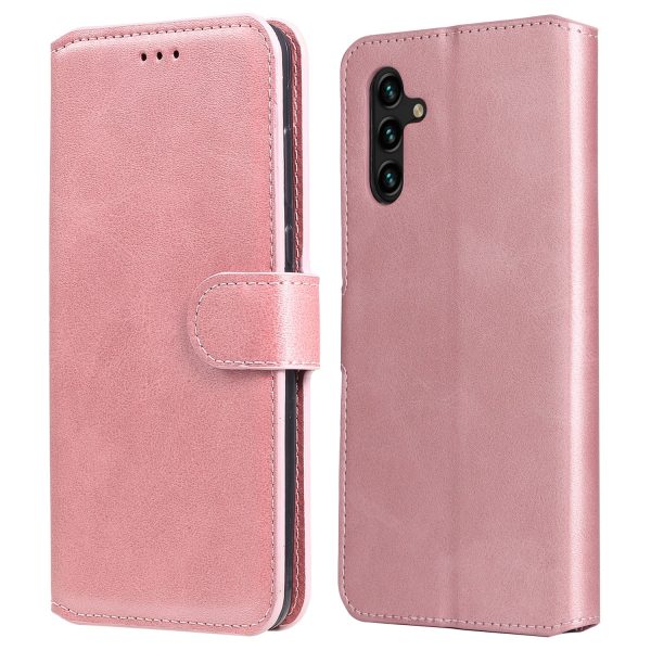 Classic Stand Flip Cover PU Leather Magnetic Closure Anti-Scratch Wallet Phone Case for Samsung Galaxy A13 5G   A04s 4G (164.7 x 76.7 x 9.1 mm) Discount