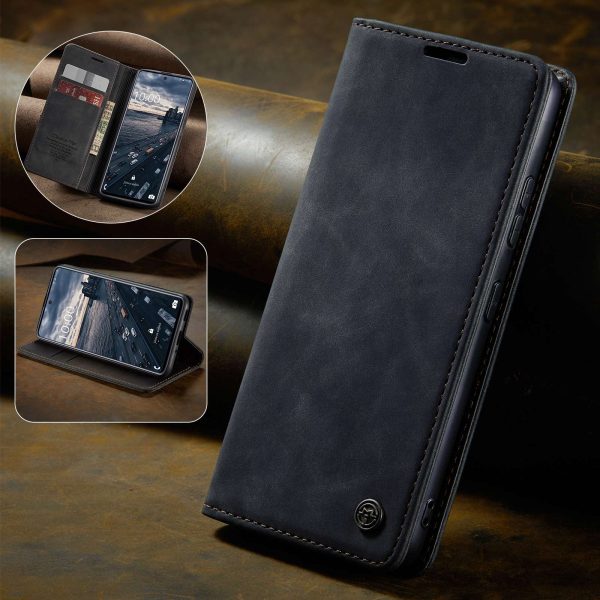 CASEME 013 Series Wallet Function PU Leather + TPU Mobile Phone Shell Auto-absorbed Magnetic Closing Case for Samsung Galaxy A33 5G Hot on Sale