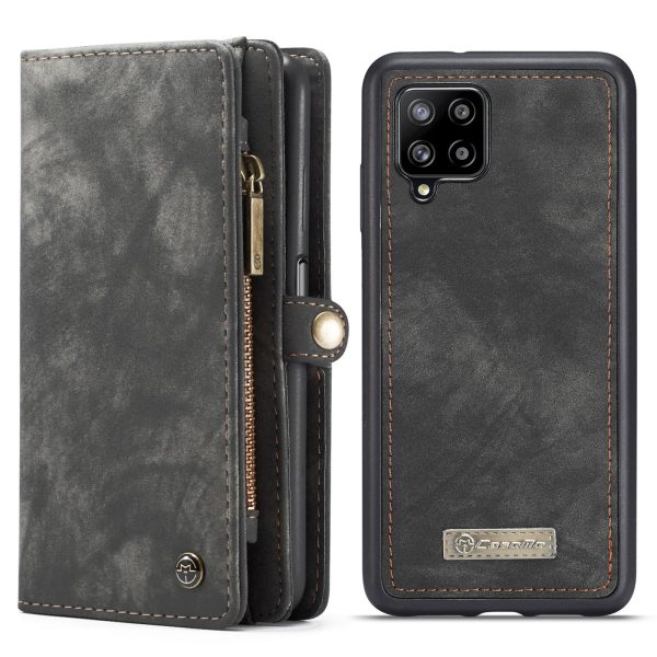 CASEME 008 Series Stylish Detachable 2-in-1 Multi-Function TPU + Split Leather Phone Wallet Stand Shell for Samsung Galaxy A12 Fashion