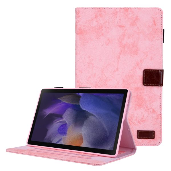 Cloth Texture Business Style Foldable Stand PU Leather Tablet Case Cover with Card Holder for Samsung Galaxy Tab A8 10.5 2021 SM-X200 X205 Hot on Sale