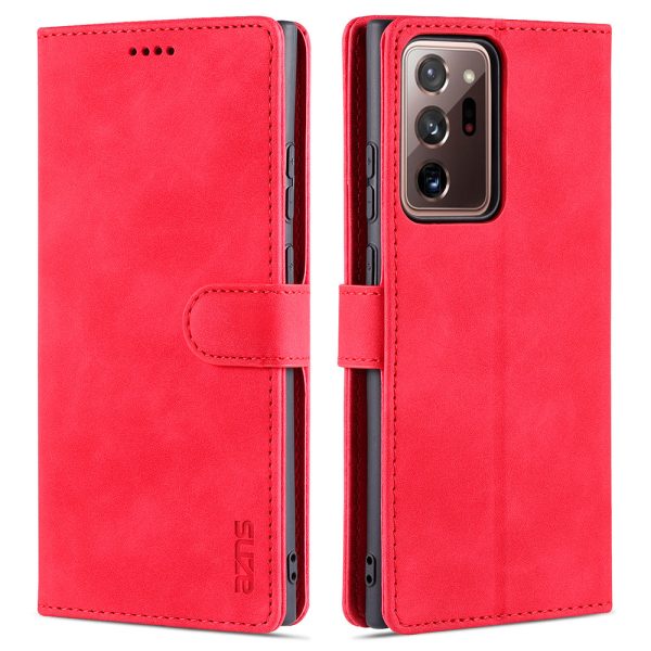 AZNS Leather Wallet Stand Folio Flip Card Slots Full Body Protection Phone Shell for Samsung Galaxy Note20 Ultra Note20 Ultra 5G Hot on Sale