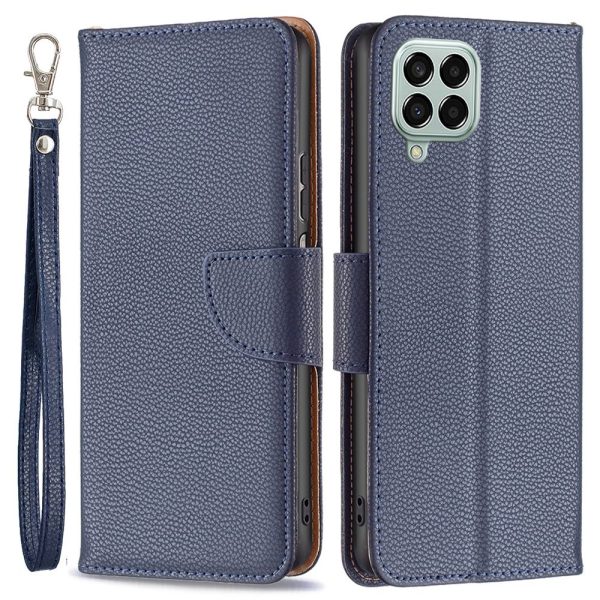 BF Leather Case Series-3 for Samsung Galaxy M33 5G (Global Version) Litchi Texture Book Style PU Leather Cover Case with Stand Wallet Hot on Sale