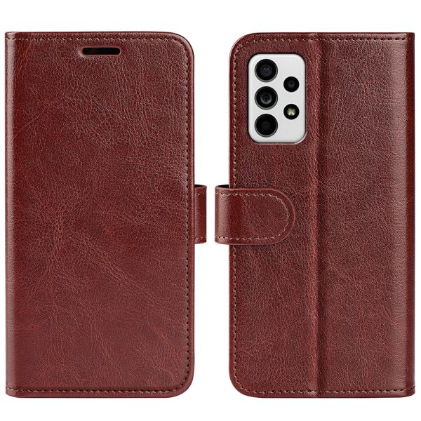 Crazy Horse Texture Folio Flip Shockproof Leather Phone Wallet Cover Stand Case for Samsung Galaxy A33 5G Sale