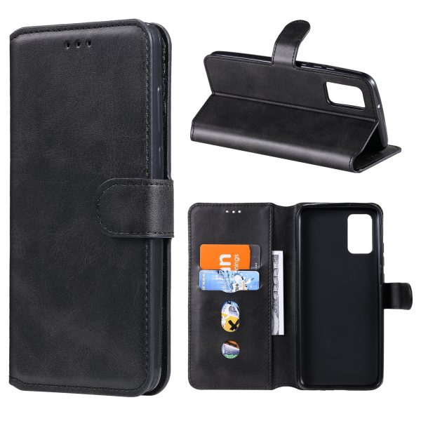 Classic Wallet Stand Flip Leather Phone Case for Samsung Galaxy A02s (164.2x75.9x9.1mm) Discount