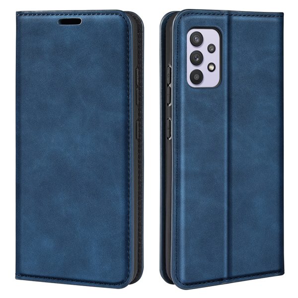 Anti-fall Skin-touch Magnetic Auto Closing Phone Shell Stand Wallet Flip PU Leather Cover for Samsung Galaxy A53 5G For Discount