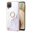 Anti-Collision Electroplating Frame IMD IML Marble Pattern Phone Cover Case for Samsung Galaxy A12 Online