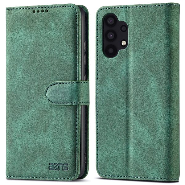 AZNS Magnetic Clasp Leather Case Drop-proof Fully Wrapped Wallet Stand Phone Cover for Samsung Galaxy A32 4G (EU Version) Hot on Sale