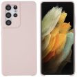 For Samsung Galaxy S21 Ultra 5G Cell Phone Cover Solid State Silicone Mobile Phone Protector Supply