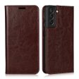 Crazy Horse Texture Genuine Leather Phone Case for Samsung Galaxy S21+ 5G Hot on Sale