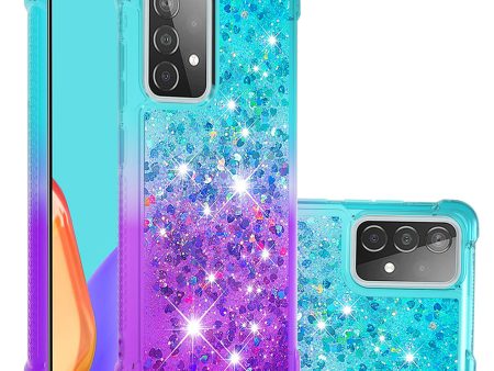 Anti-scratch Gradient Glitter Quicksand TPU Phone Casing for Samsung Galaxy A52 4G 5G   A52s 5G Supply