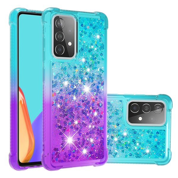 Anti-scratch Gradient Glitter Quicksand TPU Phone Casing for Samsung Galaxy A52 4G 5G   A52s 5G Supply