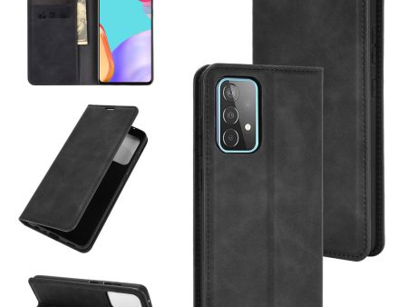 Skin-Touch FeelingWallet Stand Design Leather Cover for Samsung Galaxy A52 4G 5G   A52s 5G  Auto-absorbed Phone Case For Sale