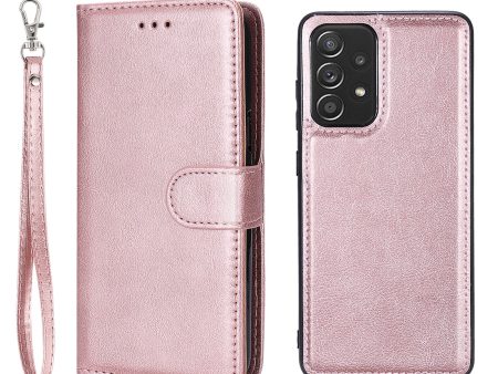 Anti-drop Magnetic KT Leather Series-3 Detachable 2-in-1 Wallet Leather Case for Samsung Galaxy A52 4G 5G   A52s 5G Online Sale