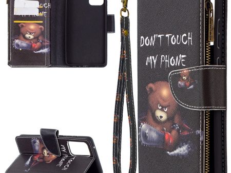 BF03 Zipper Wallet Pattern Printing Leather Phone Case for Samsung Galaxy A72 5G Sale