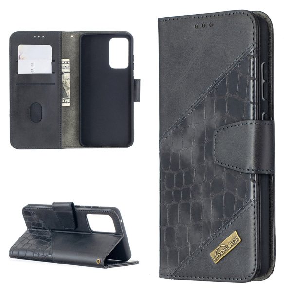 BF04 Splicing Crocodile Texture Protector Wallet Stand Leather Case for Samsung Galaxy A52 4G 5G   A52s 5G For Cheap