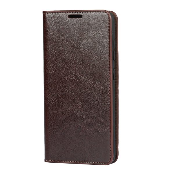 Crazy Horse Skin Genuine Leather Wallet Phone Case with Stand for Samsung Galaxy A52 4G 5G   A52s 5G Online