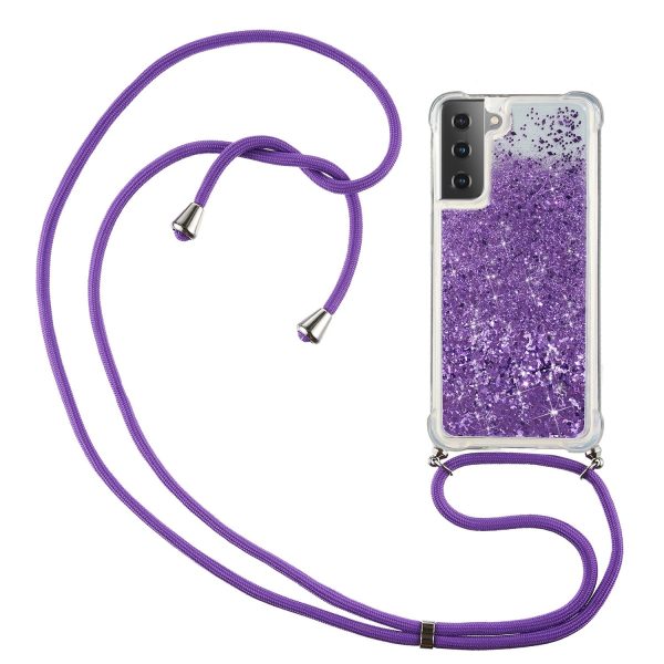 Quicksand TPU Case with Hanging Rope for Samsung Galaxy S21 Ultra 5G For Cheap