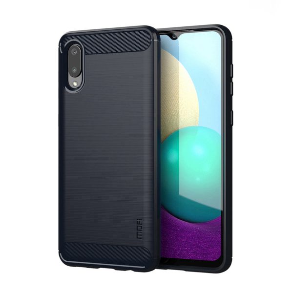 MOFI Carbon Fiber Soft TPU Back Case for Samsung Galaxy M02   A02 Discount