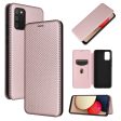 Anti-scratch Carbon Fiber Texture Auto-absorbed Leather Cover for Samsung Galaxy A02s (164.2x75.9x9.1mm) Stand Shell Fashion