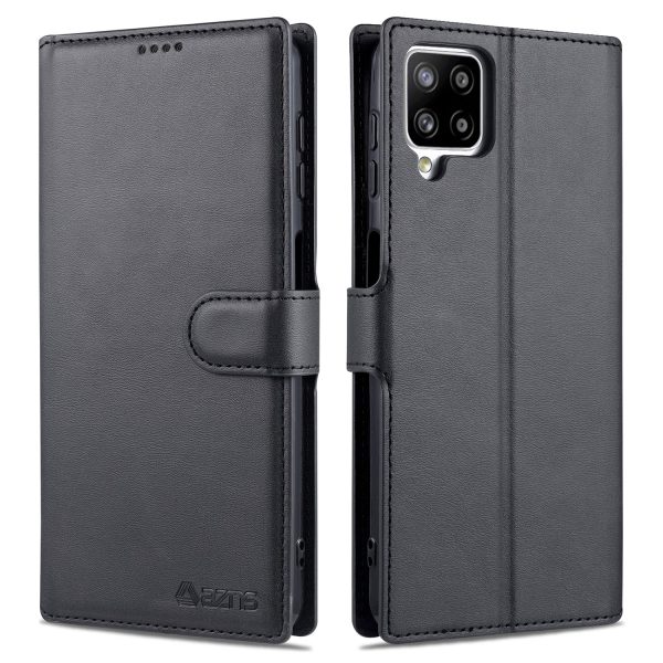 AZNS Leather Case for Samsung Galaxy A12 Wallet Cell Phone Protection Cover Discount