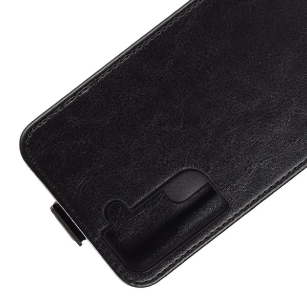 Crazy Horse Texture Vertical Flip Leather Card Holder Case for Samsung Galaxy S21 Plus 5G Online now