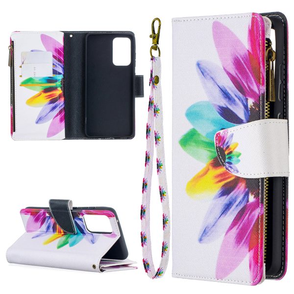 BF03 Zipper Wallet Design Pattern Printing Leather Phone Cover for Samsung Galaxy A52 4G 5G   A52s 5G Online