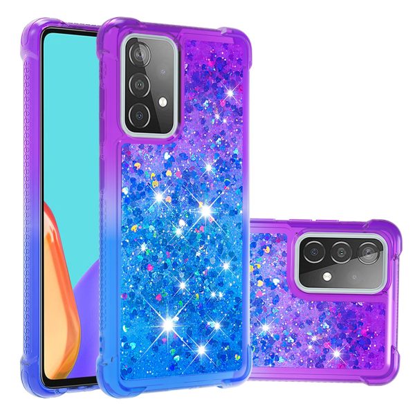 Anti-scratch Gradient Glitter Quicksand TPU Phone Casing for Samsung Galaxy A52 4G 5G   A52s 5G Supply