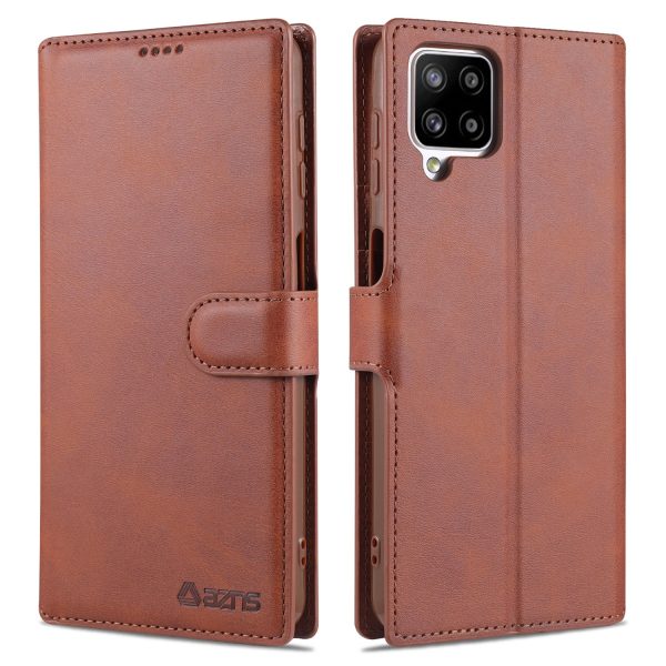 AZNS Leather Case for Samsung Galaxy A12 Wallet Cell Phone Protection Cover Discount