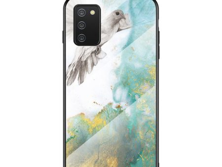 Wear and Scratch Resistant Marbling Pattern Tempered Glass Hybrid Case Cell Phone Cover for Samsung Galaxy A02s (164.2x75.9x9.1mm) Cheap